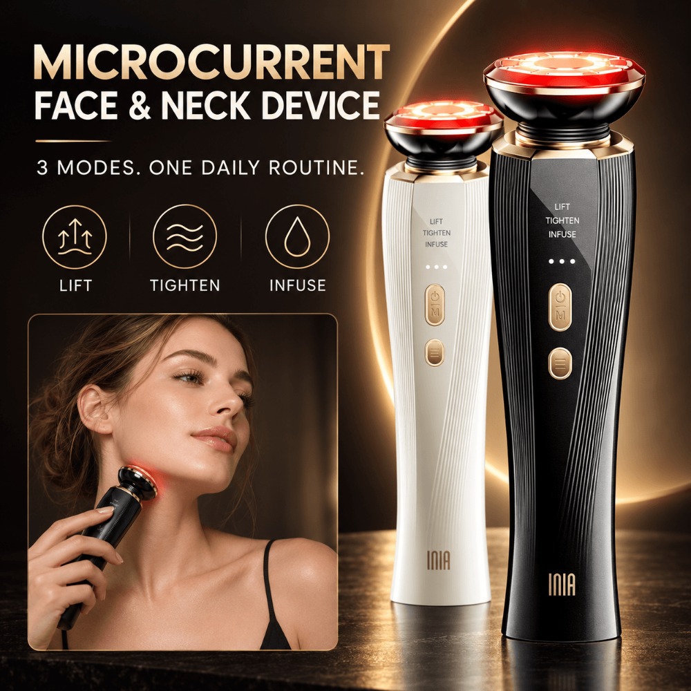 Skincare Glowing - Appareil facial à microcourant 3 modes,