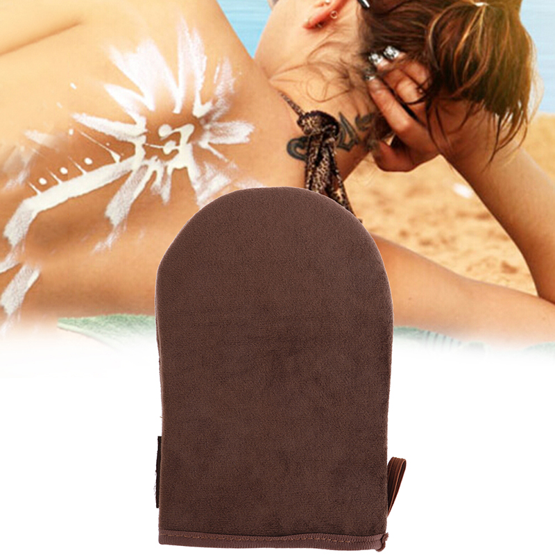 Body Lotion - Applicateur réutilisable marron gants de bronzage